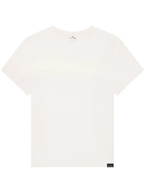 Courrèges logo-appliqué cotton T-shirt White VESJTS006JS0107
