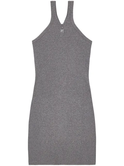 Courrèges criss-cross 90's mini dress Grey 324JRO452JS0165