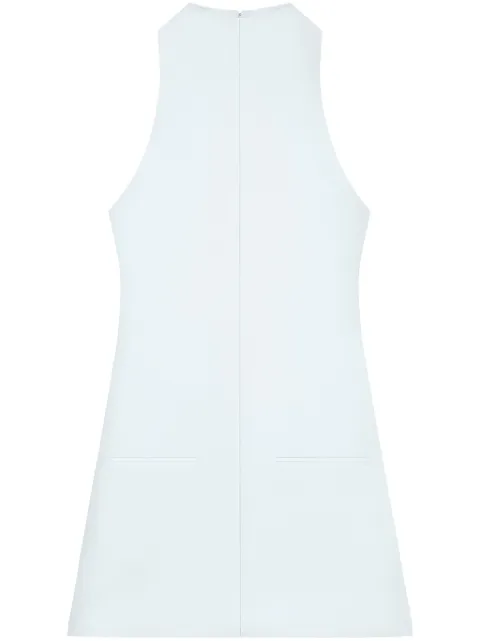 Courrèges sleeveless twill A-line dress Blue 324CRO456PL0007