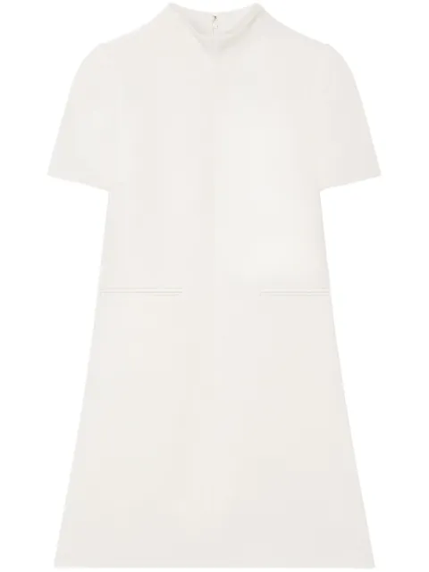 Courrèges twill A-line dress White VESCRO443PL0007