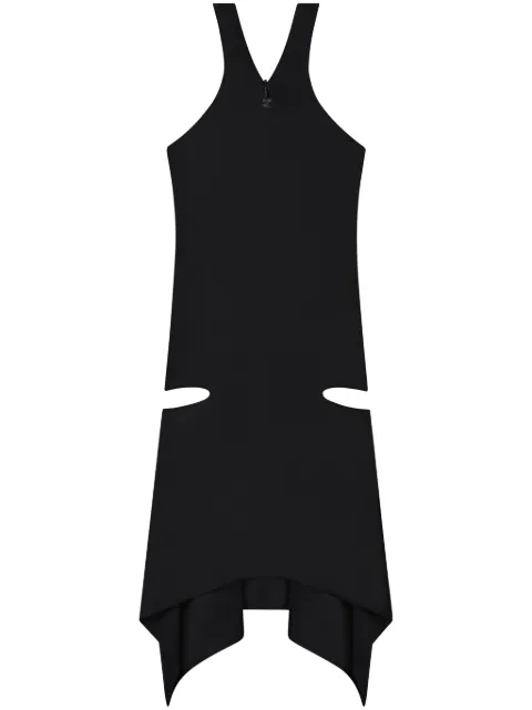 Courrèges criss-cross jersey mini dress Black 324JRO461JS0145