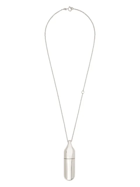 Courrèges flask silver tone neckless Silver 324ACO028LA0001