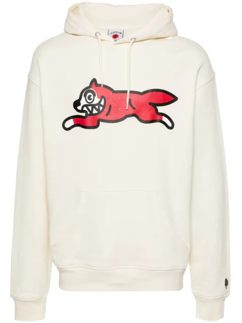 ICECREAM Running Dog Popover cotton hoodie Neutrals IC24227