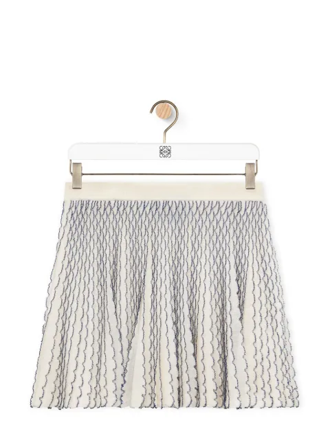 LOEWE Mini skirt in viscose White FCD2CFCD2C202405039