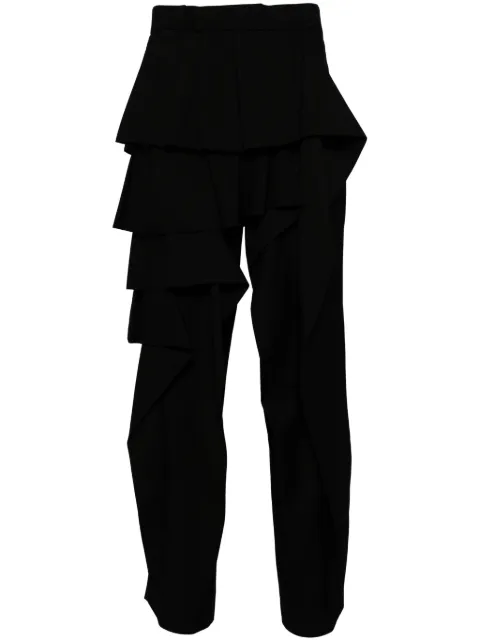 Taakk ruffle easy trousers Black TA24AWPT056