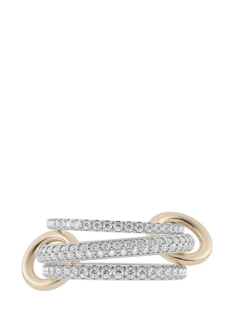Spinelli Kilcollin 18kt gold and sterling silver Nova diamonds ring Gold G3NOVSGPE
