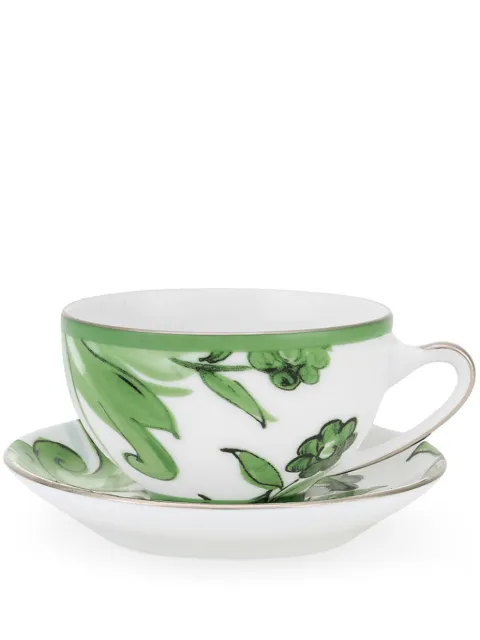 Dolce & Gabbana porcelain tea set Green TC0102TCA40