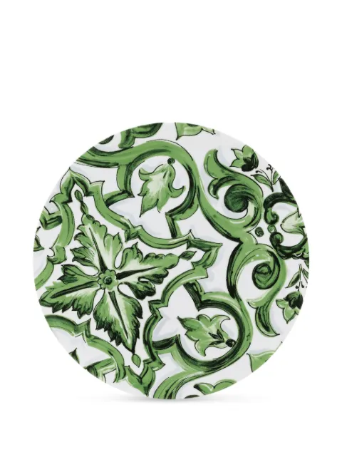 Dolce & Gabbana archive-print charger plate Green TC0010TCA38UV001