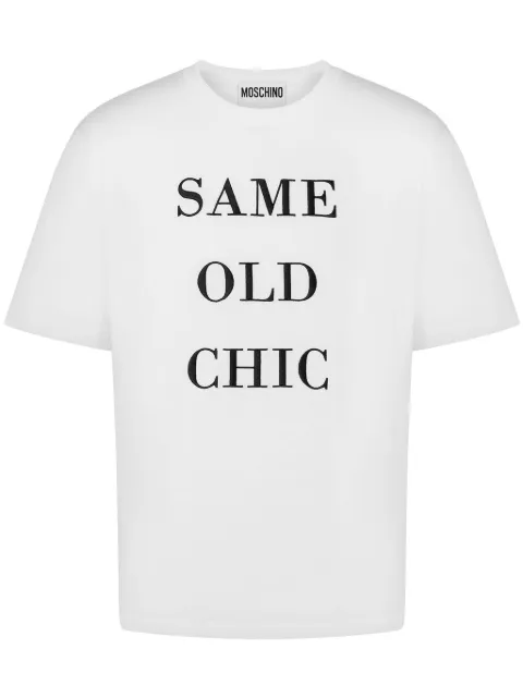Moschino graphic-print cotton t-shirt White J07065241