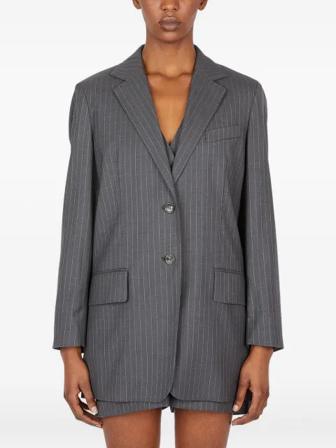Max Mara single-breasted pinstripe blazer Grey 10460839600