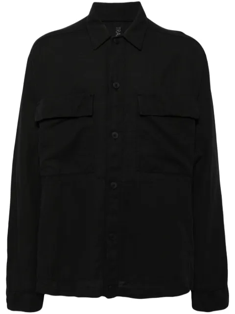 Transit long sleeves pocket shirt Black CFUTRWV313B