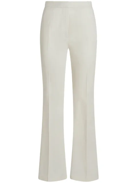 ETRO flared stretch-cotton trousers White WREA001199TUEG0
