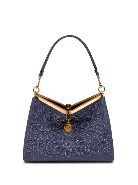 ETRO medium wool Vela bag Blue WP1B0002AR259