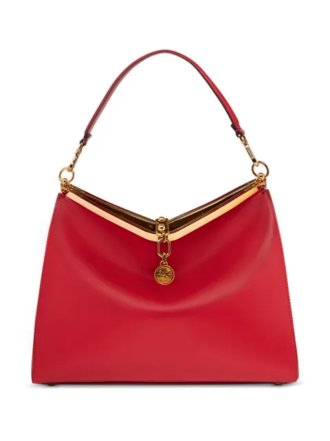 ETRO large Vela leather shoulder bag Red WP1B0003AU022