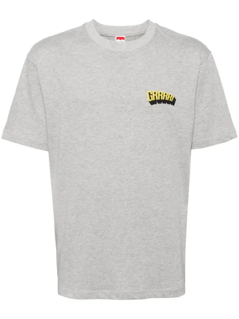 Ground Zero slogan-print cotton T-shirt Grey GZOTEAM007500