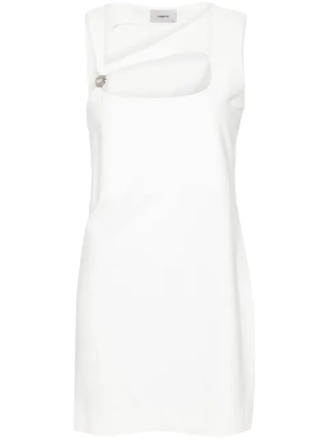 Coperni cut-out twill minidress White COPR96139