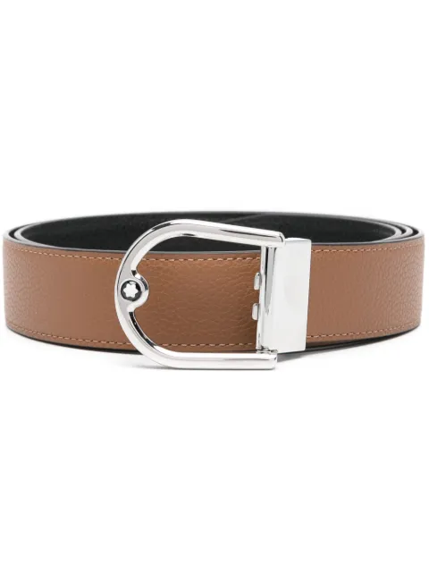Montblanc reversible leather belt Black 198630