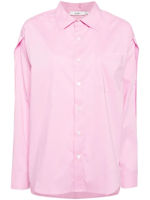 b+ab cut-out poplin shirt Pink 4U212AS