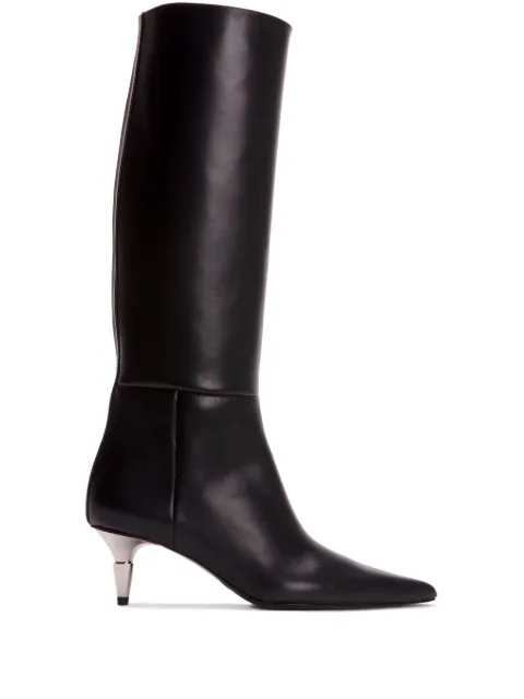 Proenza Schouler Spike pointed-toe knee-high boots Black PS43071A20180