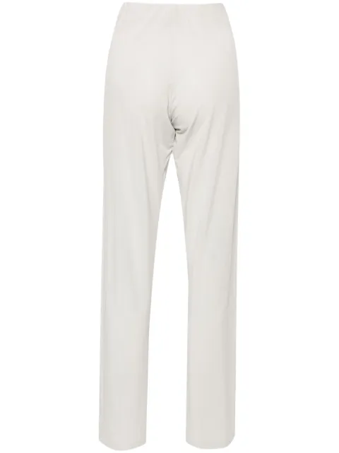 Le Tricot Perugia elasticated-waistband straight trousers Grey 663536448