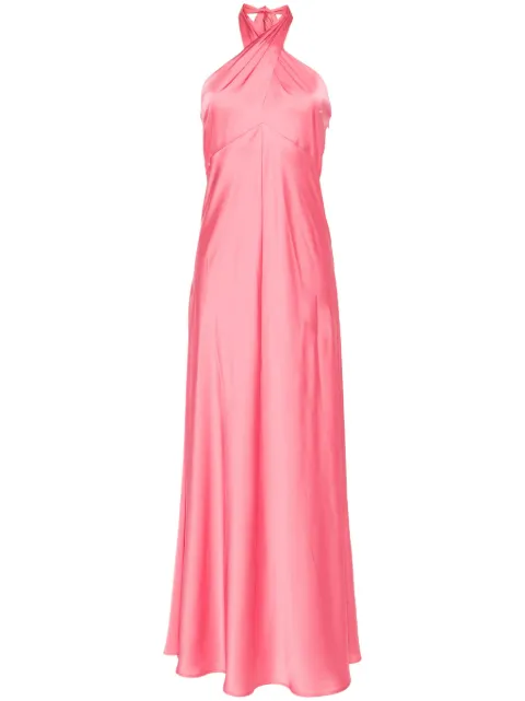 D.Exterior halterneck maxi dress Pink 58564