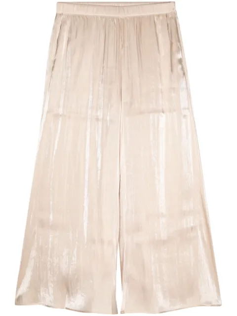 b+ab laminated wide-leg cropped trousers Neutrals 4U231AS
