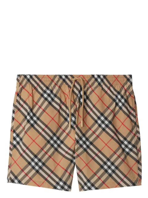 Burberry Check swim shorts Neutrals 8087335