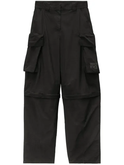 Alexander Wang panelled wide-leg cargo trousers Black 4WC3244369