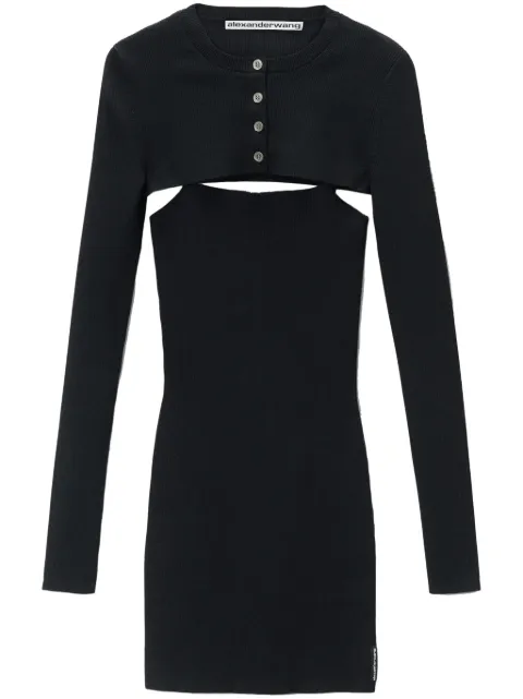 Alexander Wang knitted dress set Black 1KC3246059001