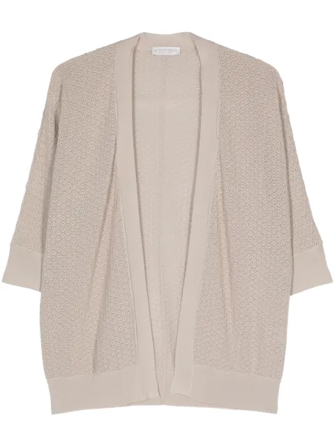 Le Tricot Perugia tricot cotton cardigan Neutrals 26015