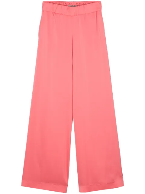 D.Exterior satin wide trousers Pink 58557