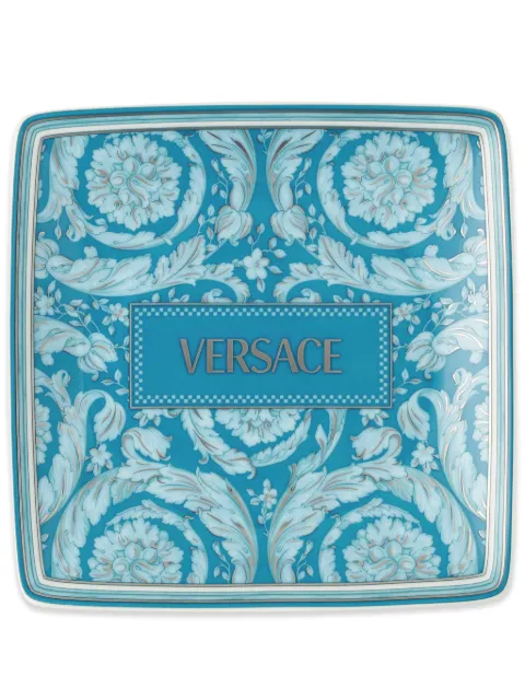 Versace Barocco Coppetta porcelain plate (12cm) Blue 81194040376915253