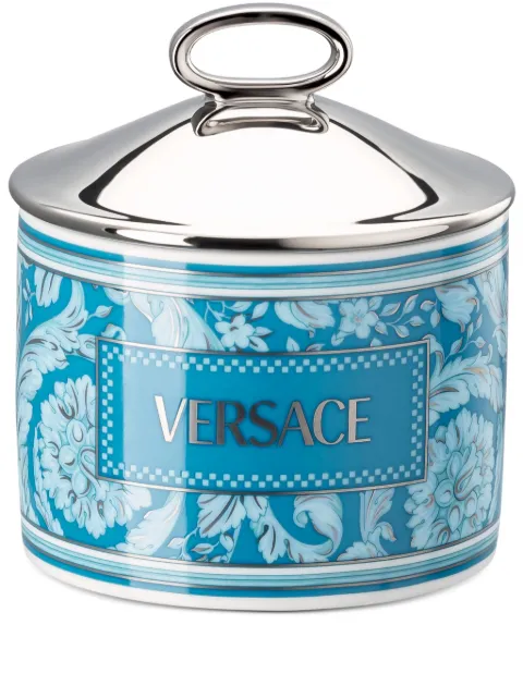 Versace small Barocco porcelain box Blue 81463340376924989