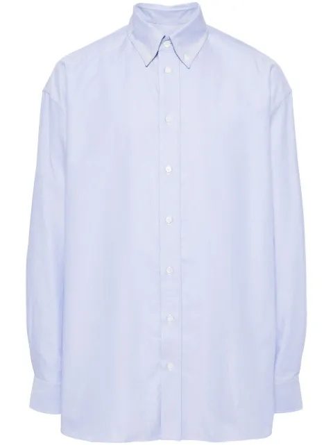 Marni long-sleeve cotton shirt Blue CUMU0295S1UTC307