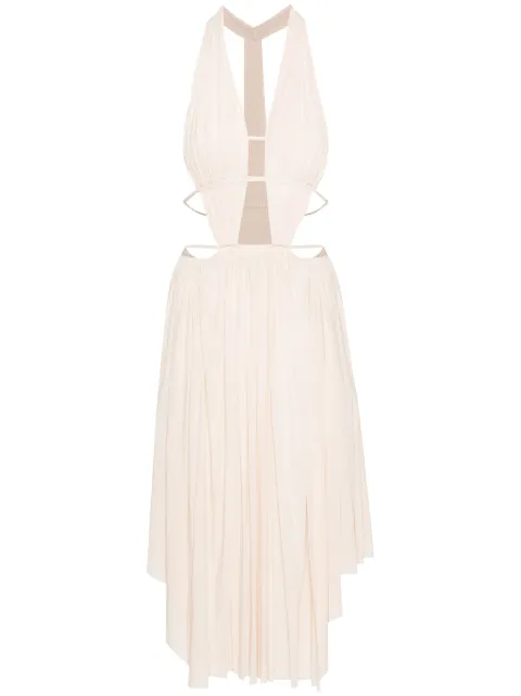 Philosophy Di Lorenzo Serafini cut-out draped midi dress Pink A04162123