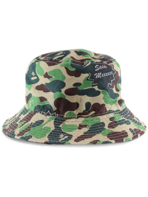 SAINT MXXXXXX x A BATHING APE cotton bucket hat Green SMYS80000C31