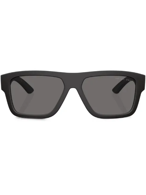 Prada Linea Rossa printed square-frame sunglasses Black SPS04ZDG002G