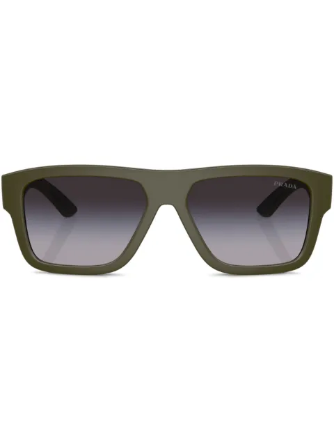 Prada Linea Rossa square-frame sunglasses Green SPS04Z15X09U