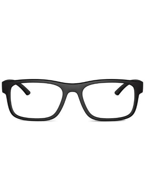Prada Linea Rossa rectangle-frame glasses Black 0PS04QV