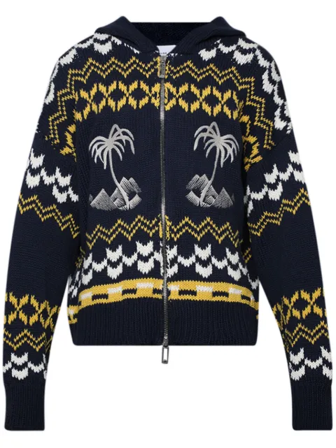 RHUDE Palma zip-up hoodie Black RHSS24SW04837281