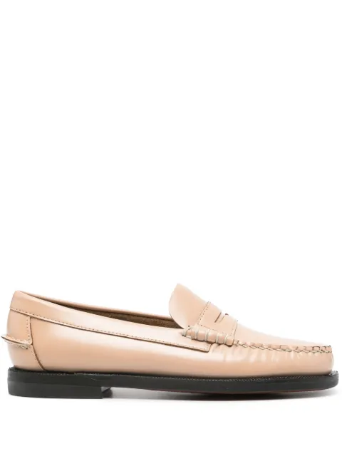 Sebago stacked-heel leather loafers Neutrals 76112KW