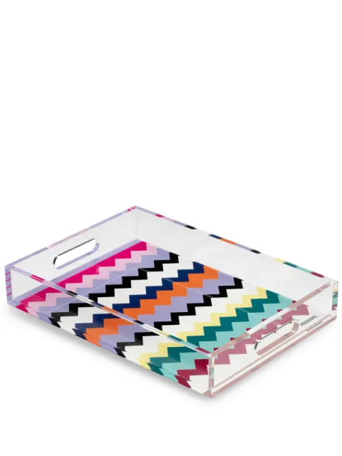Missoni Home Riverbero tray (25cm x 35cm) White MHXRIV02