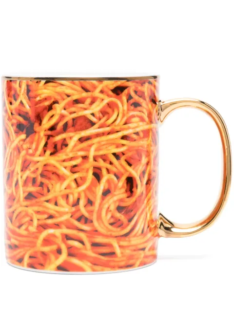 Seletti Spaghetti porcelain mug Orange 17223