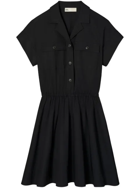 Tory Burch belted poplin shirt dress Black 159727
