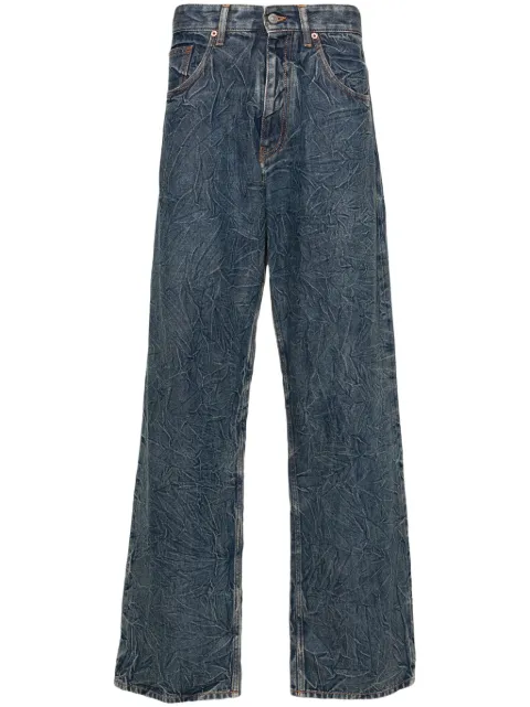 MM6 Maison Margiela cracked-effect straight-leg jeans Blue SH0LA0010S30460