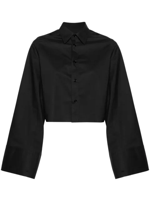 MM6 Maison Margiela extra-long sleeve cropped shirt Black S52DT0033S47294