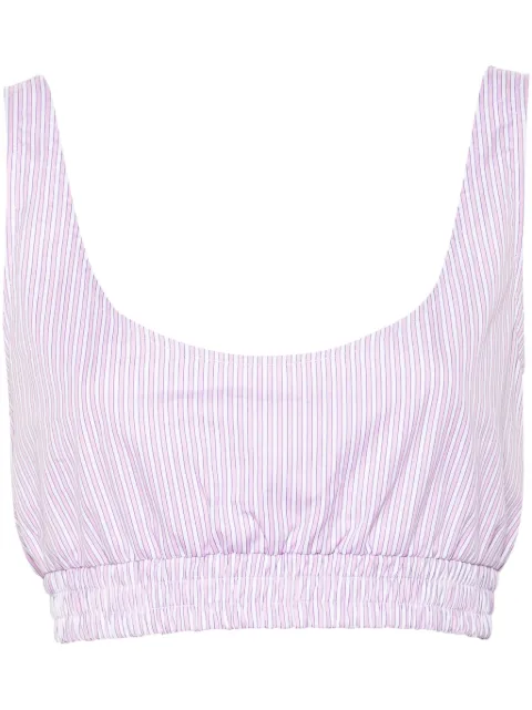 MODES GARMENTS striped crop top Pink MGWTOP2