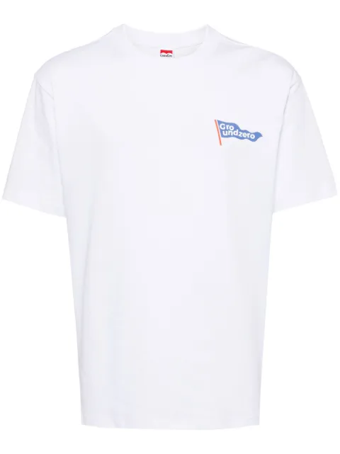 Ground Zero logo-print cotton T-shirt White GZOAM007610