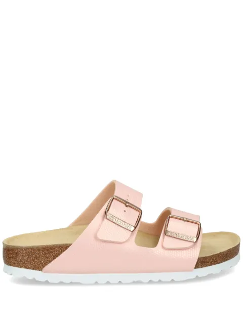 Birkenstock Arizona Birko-Flor buckled slides Pink 1026448