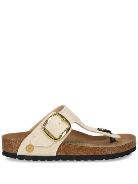 Birkenstock Gizeh buckled flip flops Neutrals 1026669